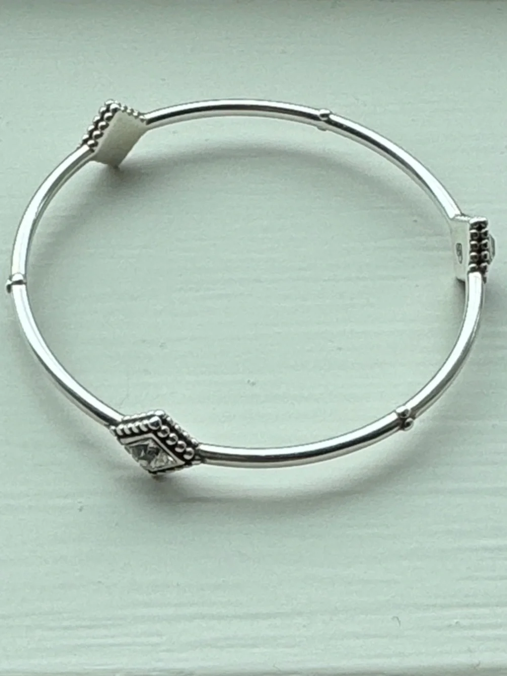 Brighton Women’s Silver Twinkle Trio Bangle OS EUC Worn Once
